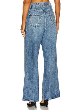 EB DENIM  Elena Bonvicini  Eb Denim Los Angeles outpost jean in blue wide leg 25